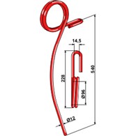 Palec zgrabiarki słomy 12mm