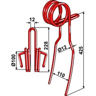 Palec zagarniający 12mm