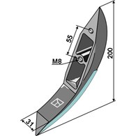 Stopka redlicy - pokryty węglikiem wolframu