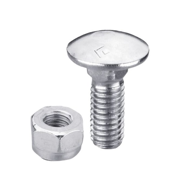 Śruba z łbem grzybkowym M10x1,5x30 z nakrętką