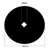Talerz gładki brony talerzowej 460mm