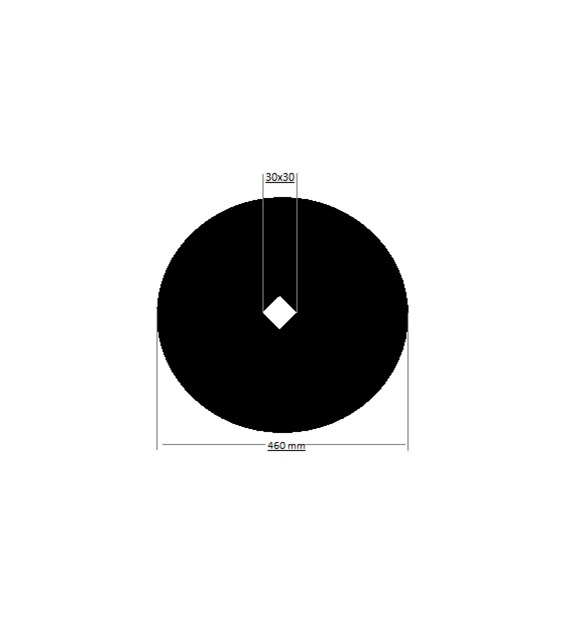 Talerz gładki brony talerzowej 460mm