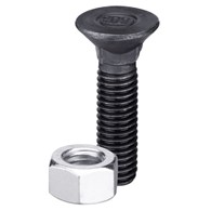 Śruba płużna kwadrat M12x1,75x45 z nakrętką