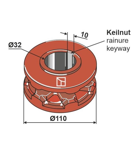 Koło łańcuchowe  110