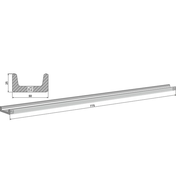 Listwa przenośnika podłogowego