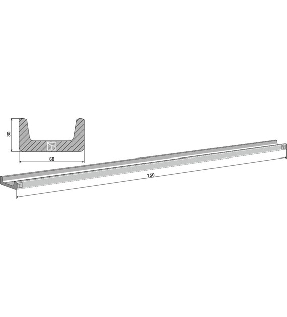 Listwa przenośnika podłogowego