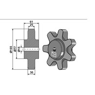 Koło łańcuchowe 165