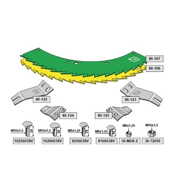 Nóż ząbkowany - zestaw