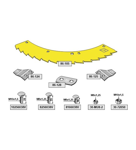 Nóż ząbkowany - zestaw