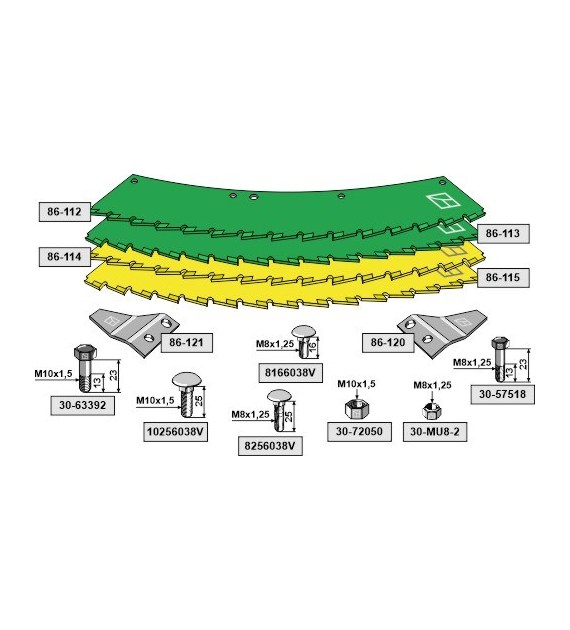 Nóż ząbkowany - zestaw