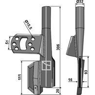 Redlica siewnika - lewa
